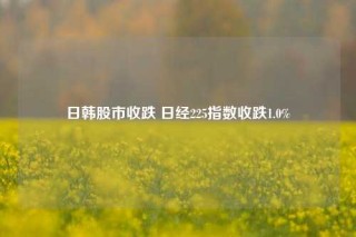 日韩股市收跌 日经225指数收跌1.0%