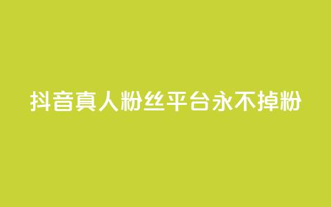 抖音真人粉丝平台 永不掉粉,抖音怎么增加浏览量和粉丝 - 全网最低价qq业务平台登录 快手涨1000粉丝网站是多少  第1张