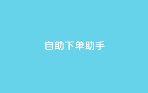 qq自助下单助手,全网最低价业务平台官网 - 抖音充赞 24自助下单服务平台便宜  第1张