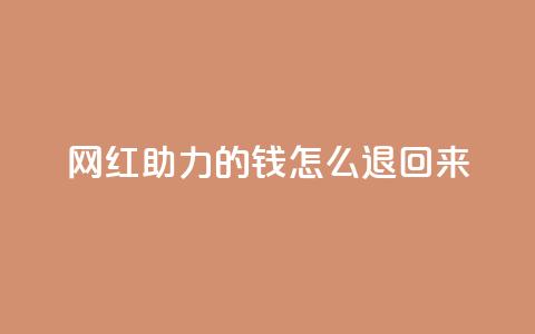 网红助力的钱怎么退回来,qq空间说说赞自助下单 - 拼多多0.01积分后面是什么 拼多多700现金步骤  第1张