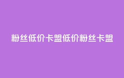 dy粉丝低价卡盟(低价dy粉丝卡盟)  第1张