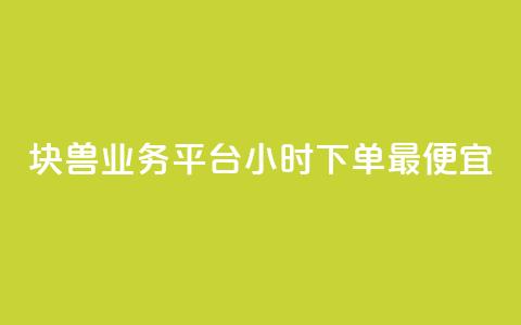 块兽业务平台24小时下单最便宜,ks业务免费涨赞 - qq业务在线下单 点赞下单平台  第1张