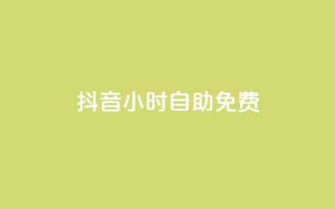 抖音24小时自助免费,一元秒杀 - b站24小时下单平台网站 ks24小时下单平台低价  第1张