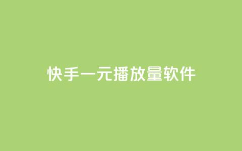 快手一元10000播放量软件,快手平台业务网站 - 快手自助平台在线下单正规 dy自助商城  第1张