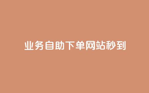 ks业务自助下单网站秒到 - 自助下单平台实现快速到账服务!  第1张
