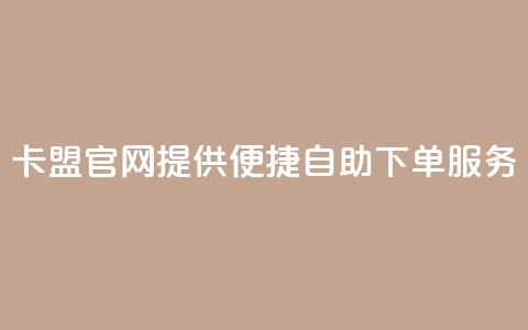 CF卡盟官网提供便捷自助下单服务  第1张