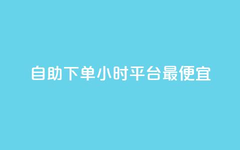 自助下单24小时平台最便宜,ks24小时业务自助下单网站 - ks一元1000个赞秒到软件 24小时下单平台最低价抖  第1张
