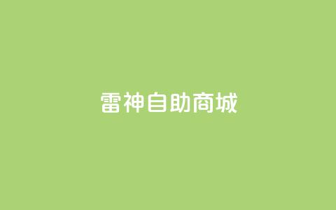 雷神自助商城 - 雷神自助商城——乐享便捷在线购物平台~  第1张