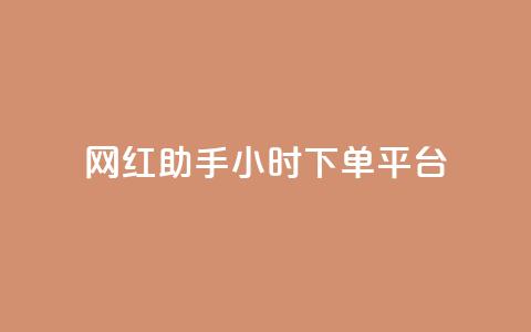 网红助手24小时下单平台 - KS业务下单平台云商城app  第1张