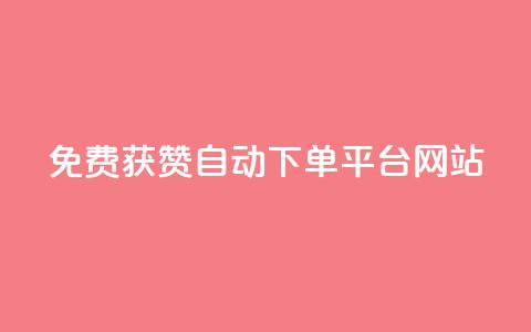 免费获赞自动下单平台网站 - ks业务免费下单平台  第1张