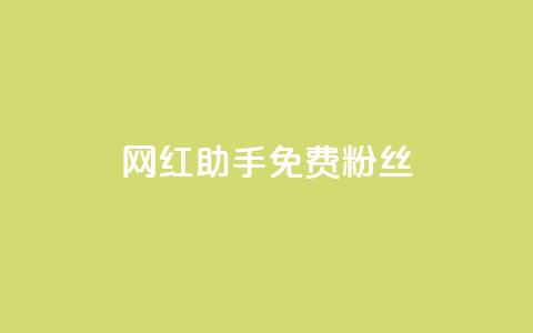 网红助手免费粉丝,抖音快速增长粉丝的软件 - dy低价下单平台闪电 快手抖音点赞链接  第1张