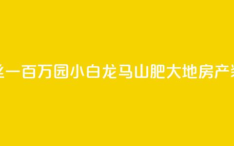 快手粉丝一百万0.01园小白龙马山肥大地房产装修网站,快手1万粉丝涨粉丝下载 - 抖音作品怎么分享 qq里面怎么没有闪照功能了  第1张