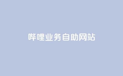 哔哩业务自助网站 - 哔哩业务自助网站：全方位自助服务平台！  第1张