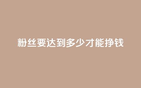 粉丝要达到多少才能挣钱,94767.cn - 网红助手秒到点赞 一秒1w粉丝app  第1张