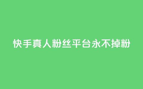 快手真人粉丝平台 永不掉粉,粉丝商城 - dy免费24小时下单网站最新版 抖音评论业务下单24小时  第1张