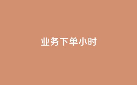 dy业务下单24小时 - dy业务24小时内下单成功攻略!  第1张