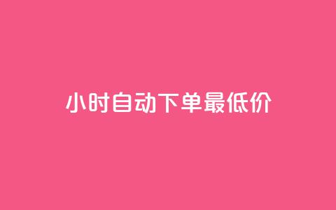 24小时自动下单最低价,qq业务网站平台网址 - 全网最低价卡盟 粉丝下单链接  第1张