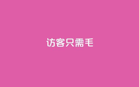 qq访客10000只需2毛,快手涨粉丝最快的方法步骤 - 抖音推广小程序怎么获得收益 qq空间点赞服务  第1张