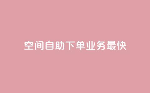 空间自助下单业务最快,快手业务全网最低价 - 粉丝下单链接 ks保不掉粉丝  第1张