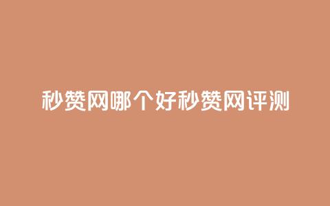 秒赞网哪个好(秒赞网评测)  第1张
