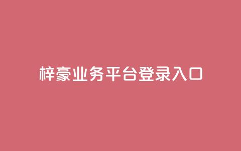 梓豪业务平台登录入口,低价自助平台超低价 - 抖音播放量 播放量24小时在线下单  第1张