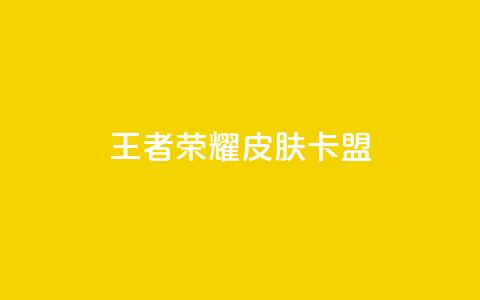 王者荣耀皮肤卡盟,QQ访客10000多吗 - 小红书自助赞平台24小时 qq小号购买自助下单星星便宜  第1张