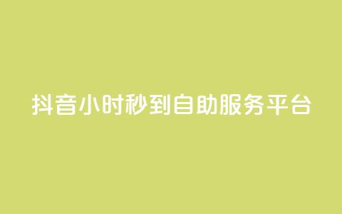 抖音24小时秒到自助服务平台,ks超秒双击 - 抖音免费业务2024最新消息 抖音获取10000赞  第1张