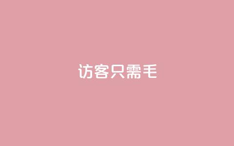 qq访客10000只需2毛,qq怎么买访客人数 - 抖音65级号多少钱可以买 亿家卡盟  第1张