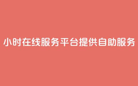 24小时在线服务平台提供自助服务  第1张