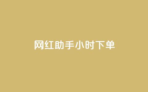 网红助手24小时下单,ks在线业务 - 卡盟抖音 ks便宜的下单平台  第1张