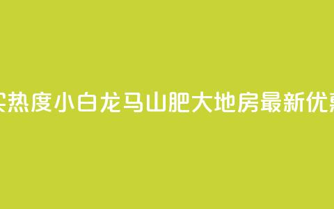 抖音买热度0.01小白龙马山肥大地房最新优惠活动,ks软件 - 云商城-在线下单 抖音业务代理平台  第1张