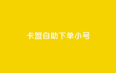 卡盟自助下单dy小号 - 卡盟自助下单小号重要性~  第1张