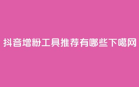 抖音增粉工具推荐有哪些  第1张