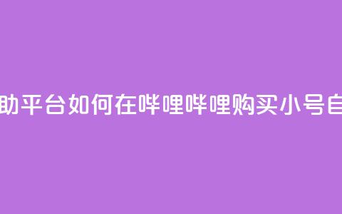 哔哩哔哩小号购买自助平台 - 如何在哔哩哔哩购买小号 自助平台全攻略~  第1张