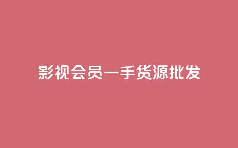 vip影视会员一手货源批发 - 丝软件  第1张