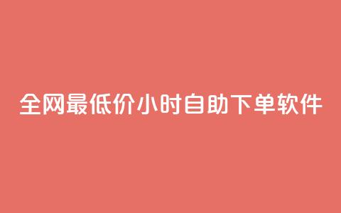 全网最低价24小时自助下单软件,全网最低辅助科技货源站 - 拼多多砍价群免费进 拼多多互助力的  第1张