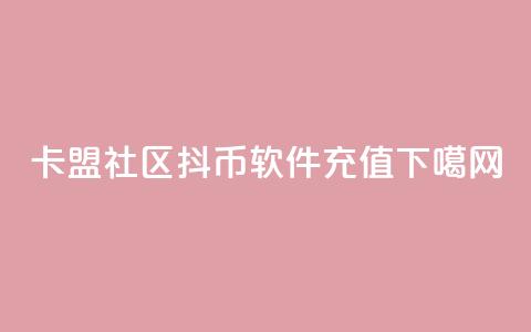 卡盟社区 - 抖币软件充值  第1张