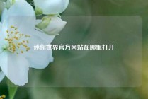 迷你世界官方网站在哪里打开