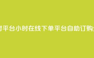 自助下单24小时平台 - 24小时在线下单平台：自助订购全天候！