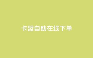 卡盟自助在线下单,抖音评论业务 - ks双击业务24小时直播 - dy自助下单全网最低