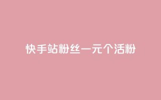 快手b站粉丝一元1000个活粉,快手平台业务网站 - 快手赞粉丝24小时领取 - 快手b站粉丝一元1000个活粉