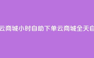 24小时自助下单云商城(24小时自助下单云商城 → 全天自助下单云商城)