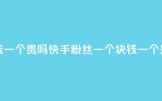 快手粉丝一块钱一个贵吗 - 快手粉丝一个块钱一个是否昂贵！